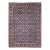 Vintage Persian Tabriz Afshan Rug, Handwoven Allover Geometric Caucasian Kuba Pattern, Navy & Red, 7’ X 10' For Sale