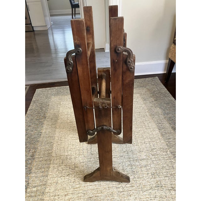 Antique Folding Wooden Washstand For Sale - Image 9 of 10