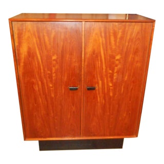 Mid Century Modern Teak Westnofa Gentleman's Chest/Wardrobe/Dresser For Sale