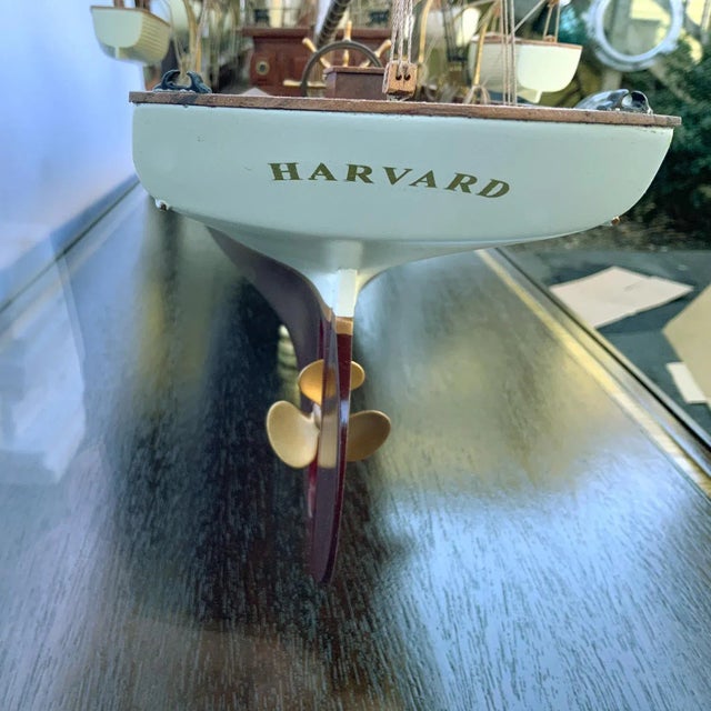 Museum Quality Model of American Steam Yacht Harvard For Sale - Image 4 of 12