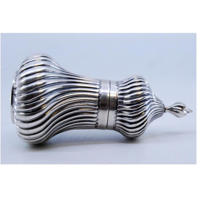 Silver Lighter with Knob Top and Removable Lid For Sale - Image 6 of 11