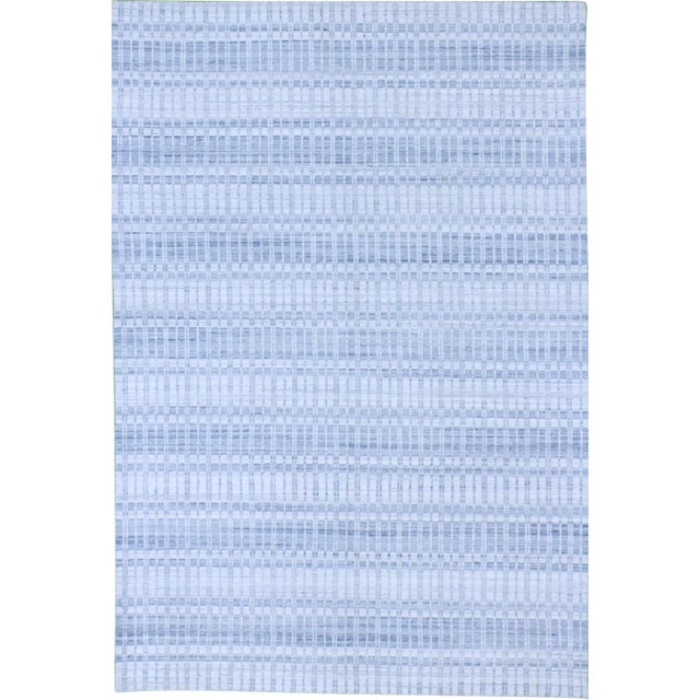 Hand-Knotted Contemporary Wool Rug - 6′1″ × 8′10″ For Sale