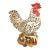 Fitz & Floyd Gardening Gourmet Rooster Figurine For Sale