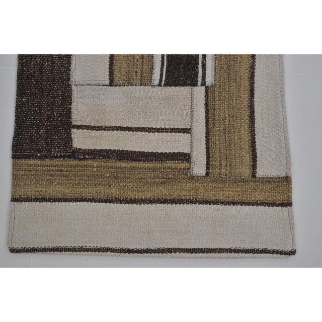 Vintage Handwoven Decorative Hallway Kilim Runner For Sale - Image 9 of 10