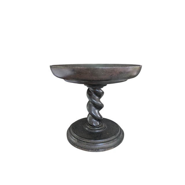 Barley Twist Decorative Pedestal Bowl For Sale - Image 4 of 14