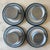 Set of 4 Arita Genesis Blue Ceramic Coffee Cups and Saucers For Sale In Austin - Image 6 of 10
