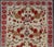 White Vintage Turkish Oushak Rug in All-Over Flower Design Background & Simple Boteh Border For Sale - Image 8 of 13
