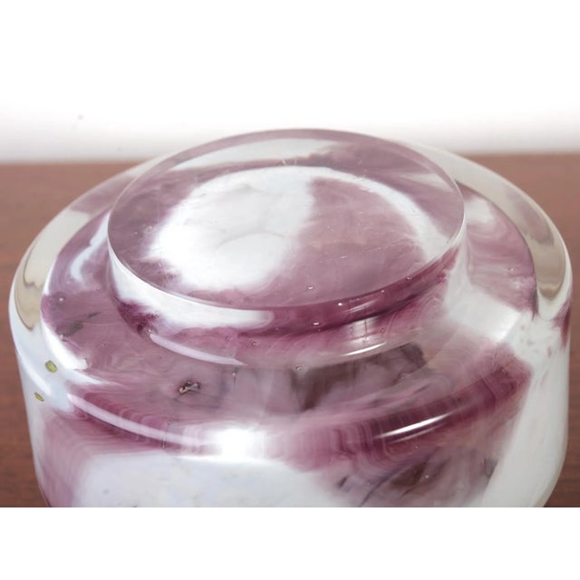 Glass Bowl by Frantisek Koudelka for Glasswork Prachen, 1970s For Sale - Image 4 of 12