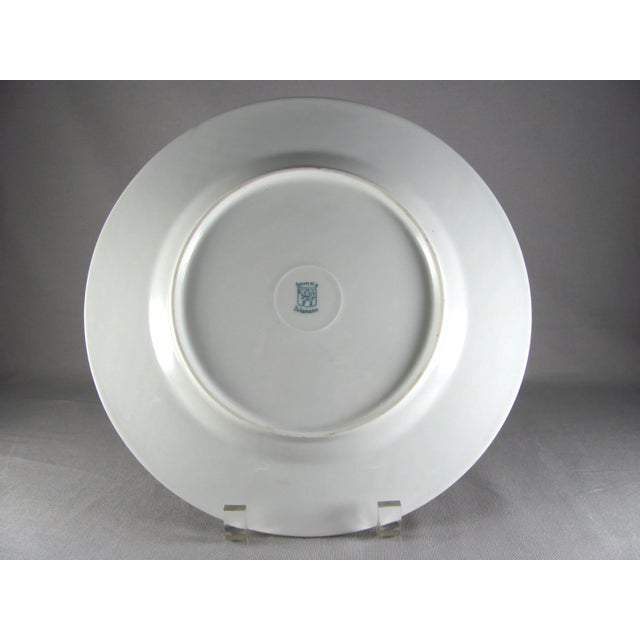 Mid 20th Century Schumann Empress Dresden Flowers Smooth Rim Dinner Plates - Set of 4 For Sale - Image 5 of 13