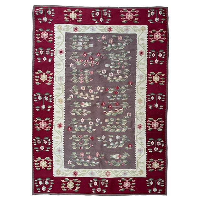 Mid-Century Transylvanian Kilim Rug from Bobyrugs, 1960s For Sale