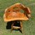 Vintage Handcrafted Rustic Live Edge Log Dining Set With Four Sculpted Wood Chairs For Sale - Image 9 of 16