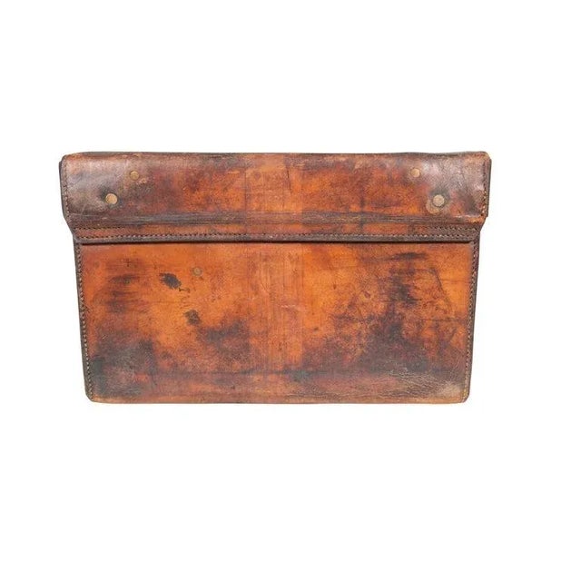 Edwardian Leather Hat Box by Herbert Johnson of London For Sale - Image 4 of 13