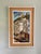 Vintage oil on board depicting a Spanish hillside village with whitewashed houses, terracotta roofs, stone bridge and...