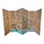 19th Century Chinese Hand Painted Silk 6-Panel Wallpaper Floor Screen Mounted as a Pair For Sale