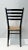 Black Set of Six Italian Gio Ponti Style Black Wood Ladder Back Dining Chairs With Danish Cord Woven Seats For Sale - Image 8 of 9