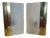 Vintage Wall Lights in Glass and Brass from Metalarte, 1990, Set of 2 For Sale