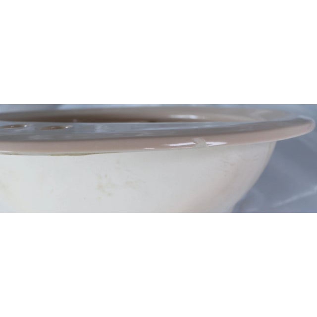 Sand 1972 Vintage American Standard Beige/Sand Colored Porcelain Drop-In Sink For Sale - Image 8 of 10