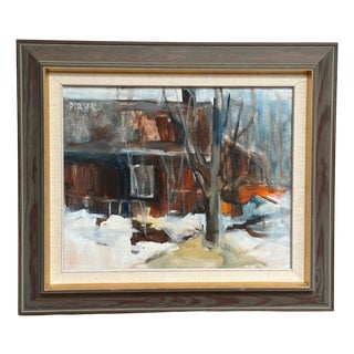 Pia Hesselmark‑campbell, The Forge, 1960s, Oil Painting on Canvas, Framed For Sale