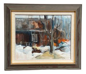 Pia Hesselmark‑campbell, The Forge, 1960s, Oil Painting on Canvas, Framed
