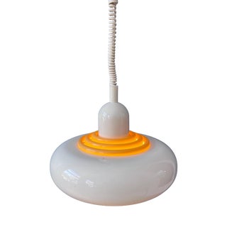 Mid-Century Modern Beige UFO Hanging Lamp by Knud Christensen For Sale