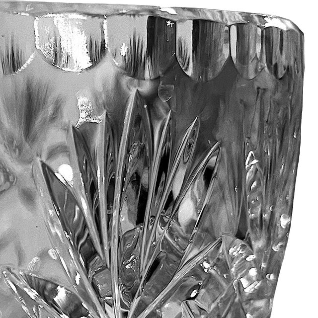 Standing at six inches high x 8" diameter - this beautiful cut crystal bowl is perfect for trifle. When "pinged" it...