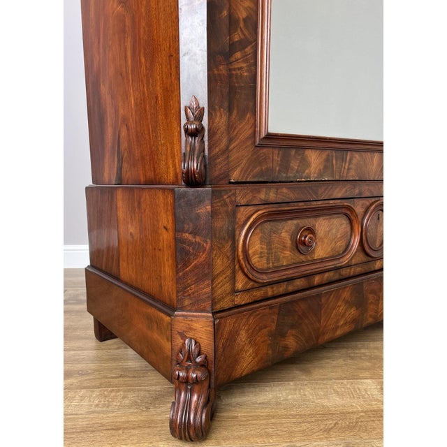 Antique French Burr Walnut Wardrobe For Sale - Image 9 of 18