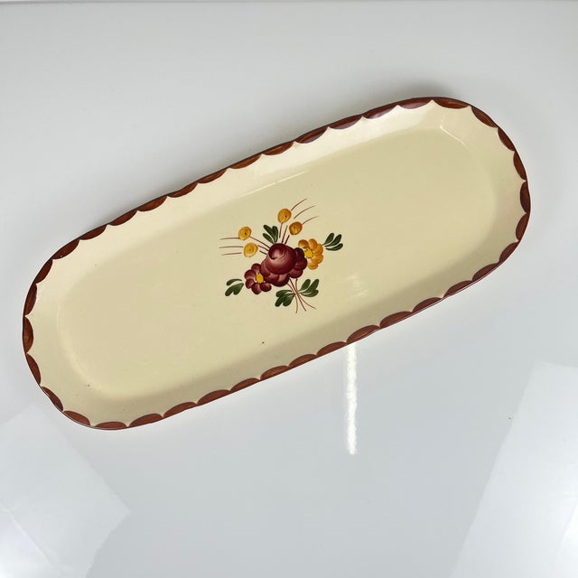 Vintage Long Dish from Longchamp, 1950s For Sale - Image 3 of 8