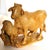 Country of Origin: Japan. Medium: Carved Yellow Jasper Hardstone. Size: 7 1/4 inches wide by 5 inches tall. Marks:...