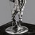 Black Antique 20th Century English Silver Fisherman Statue on Granite Base, 1902 For Sale - Image 8 of 14