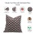 Fabdivine Handcrafted Block Print Cushion Cover 24x24 Inch Pure Linen- Titli For Sale - Image 4 of 4