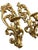 1970s Vintage 1971 Homco #4138 Gold Rococo Floral Candle Sconces, Pair | Hollywood Regency For Sale - Image 5 of 6