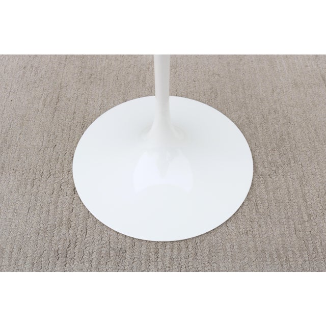 Mid-Century Modern Eero Saarinen for Knoll 16" Round White Tulip Side Table For Sale - Image 15 of 18