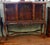 Glass Antique Queen Anne Edwardian Display Cabinet in Walnut, 1910 For Sale - Image 7 of 9