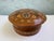 Rustic Vintage Hutsul Style Turned Wood Lidded Box With Mother-of-Pearl Inlay – Ukrainian Folk Art Inspired Jewelry Box For Sale - Image 3 of 10