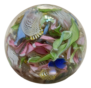 Murano Glass Tutti Frutti Paperweight from Avem, Italy, 1960s
