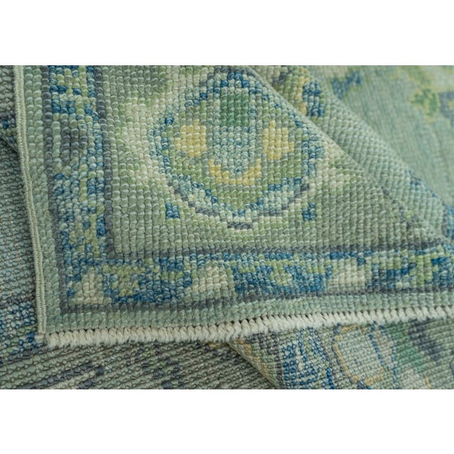 Turkish Oushak Rug 2'10" x 14'8" #19189 For Sale In Houston - Image 6 of 8