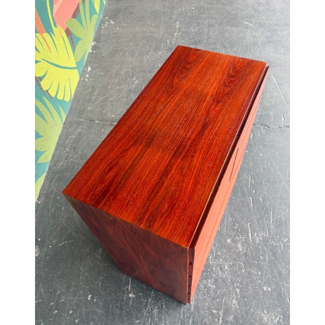 Vinde Mobelfabrik Mid Century Danish Rosewood Tallboy For Sale - Image 4 of 9