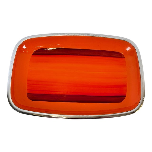 Vintage Enamelled Serving Plate from Silit Design, 1970s For Sale