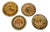 Decorative Wooden Wall Plates, 1950s-1960s, Set of 4 For Sale