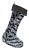 The House of Scalamandré Tigre Stocking With Bullion, Silver & Black/Castle For Sale