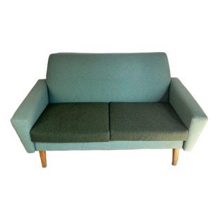 Two-Seater Wool Sofa, Denmark, 1960s For Sale
