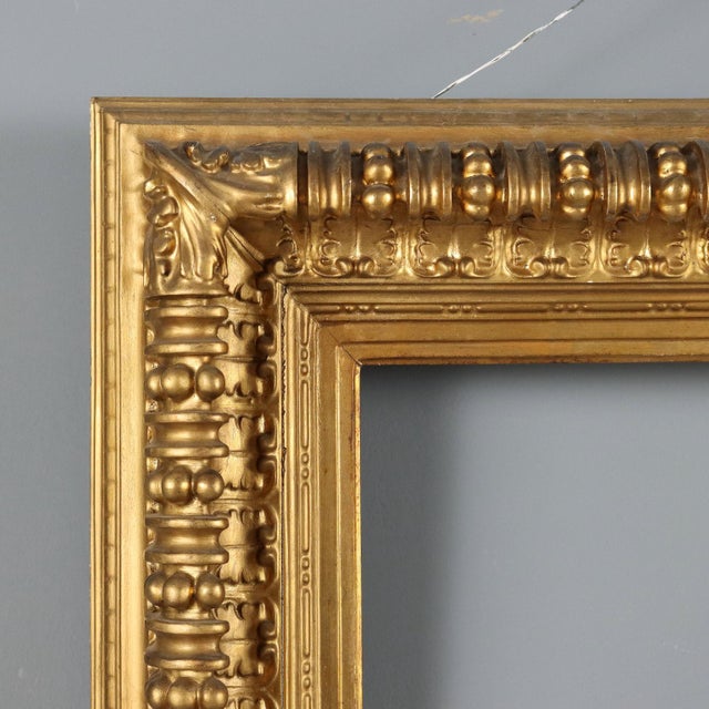 Gilded and Carved Wooden Frame For Sale - Image 3 of 10