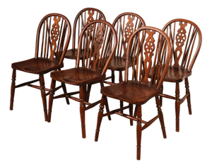 Windsor Wheelback Chairs, Set of 6