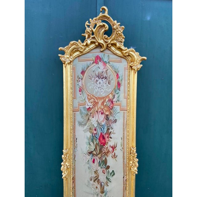 1960s French Louis XVI Gold Beech Floral Wall Art For Sale - Image 6 of 10