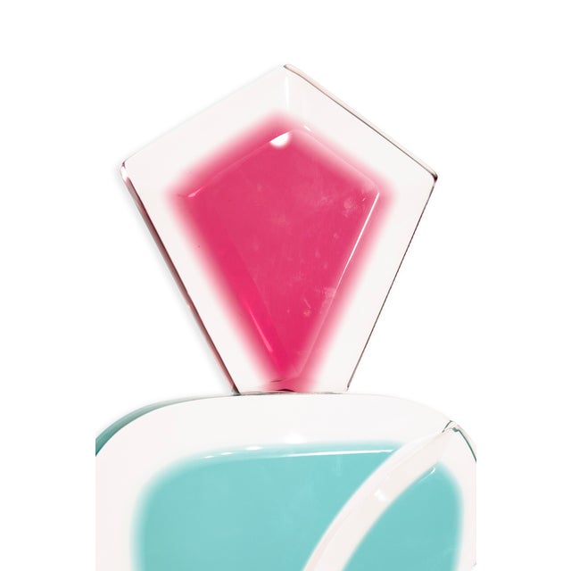 Signed David Muniz Acrylic Lucite Modern Contemporary Bottle Sculpture For Sale - Image 4 of 8