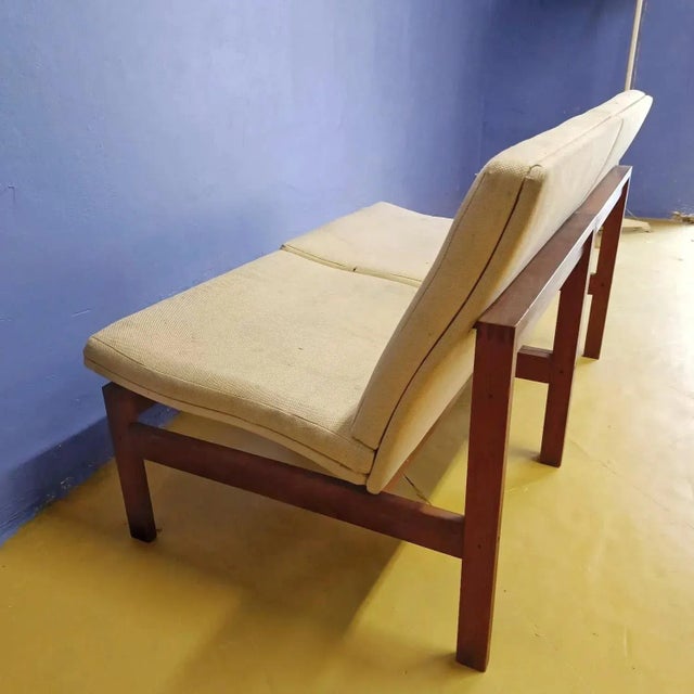 Set of Vintage Moduline Lounge Chairs by Ole Gjerløv-Knudsen & Torben Lind, 1960s, in Very Good conditions. Designed 1960...