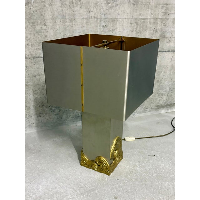 1970s Vague Table Lamp by Chrystiane Charles for Maison Charles, 1970s For Sale - Image 5 of 12