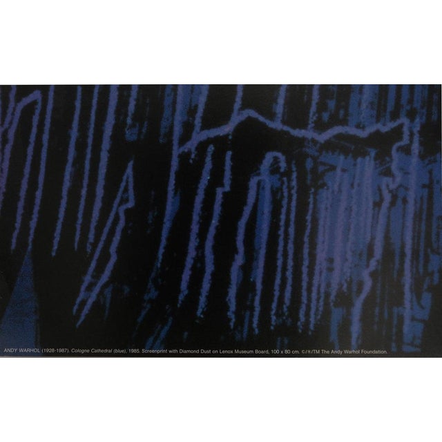 Andy Warhol, Cologne Cathedral (Blue), Lithograph For Sale - Image 4 of 6