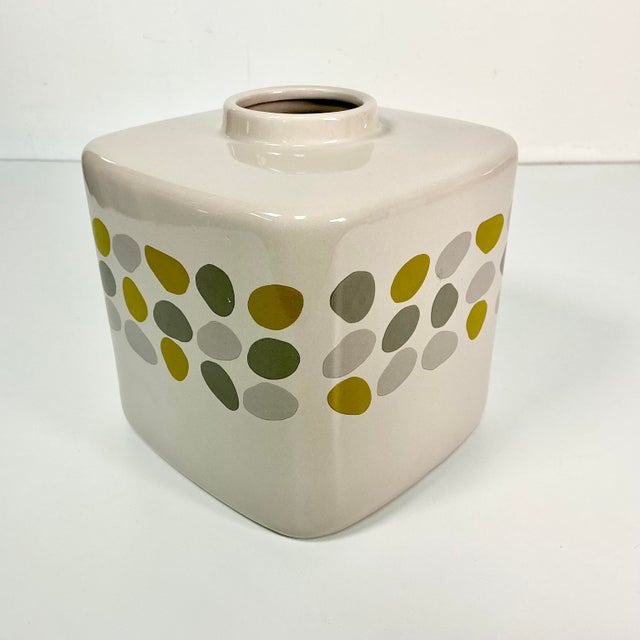 Ceramic 1990s Vintage Boho Chic Contemporary Ceramic Tissue Box Cover. For Sale - Image 7 of 10