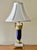 Late 20th Century French Sèvres Style Porcelain and Gold Table Lamp With Shade For Sale - Image 12 of 12